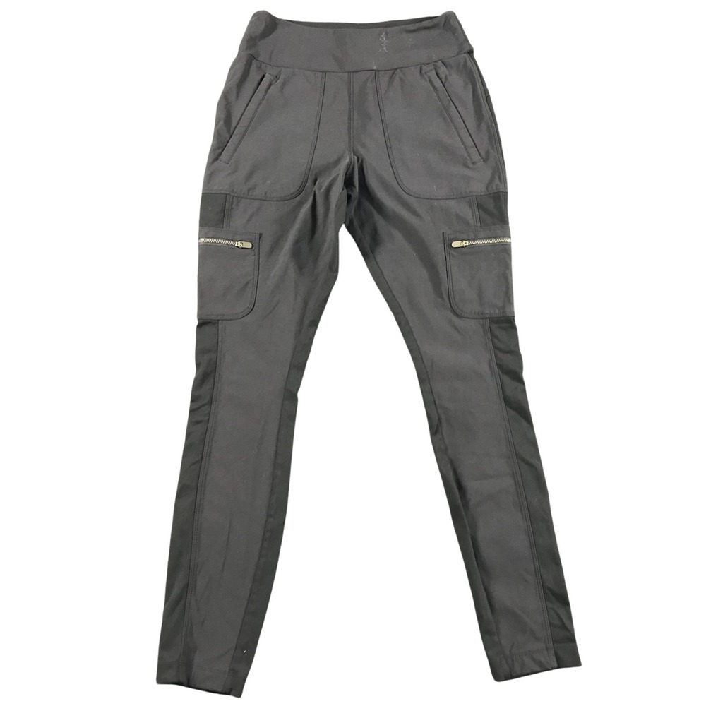 Athleta Headlands Hybrid Cargo II Tights Black High Rise Hiking Pants Womens 6